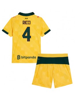 AC Milan Samuele Ricci #4 Replika Tredje Kläder Barn 2025-26 Kortärmad (+ byxor)